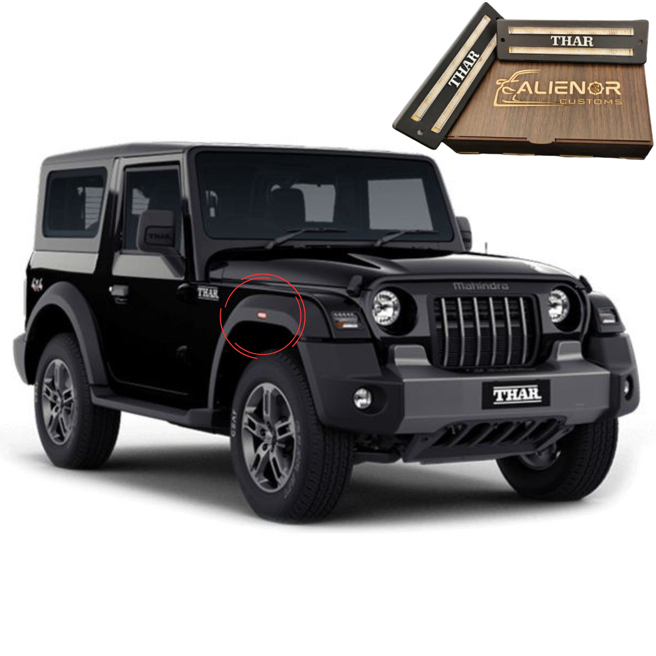 New Mahindra Thar 2020+ LED Side Fender Indicators (Left & Right