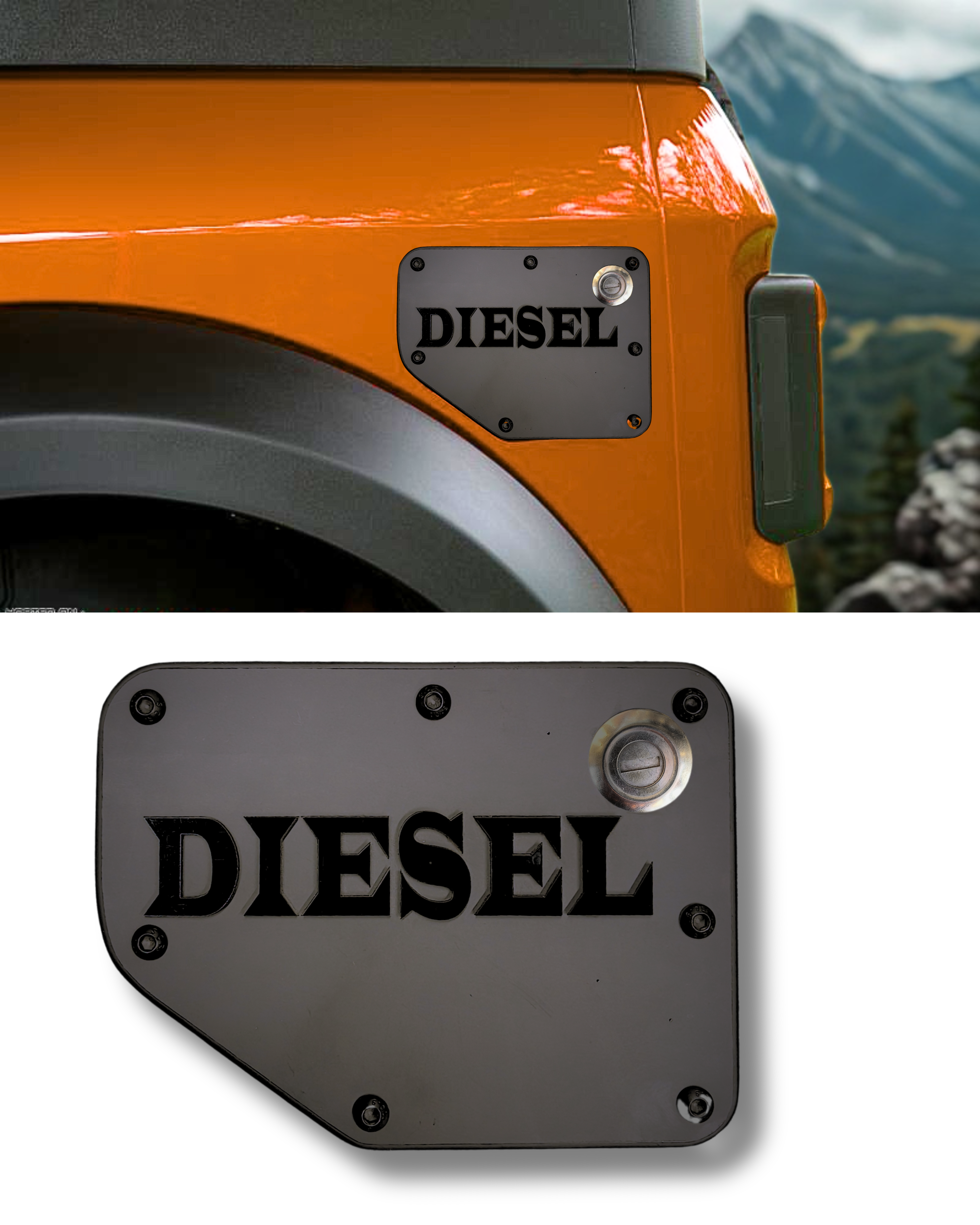 Alienor Mahindra Thar Fuel Lid Cover (Petrol / Diesel) | Matte Black Metal | Premium Off-Road Accessory