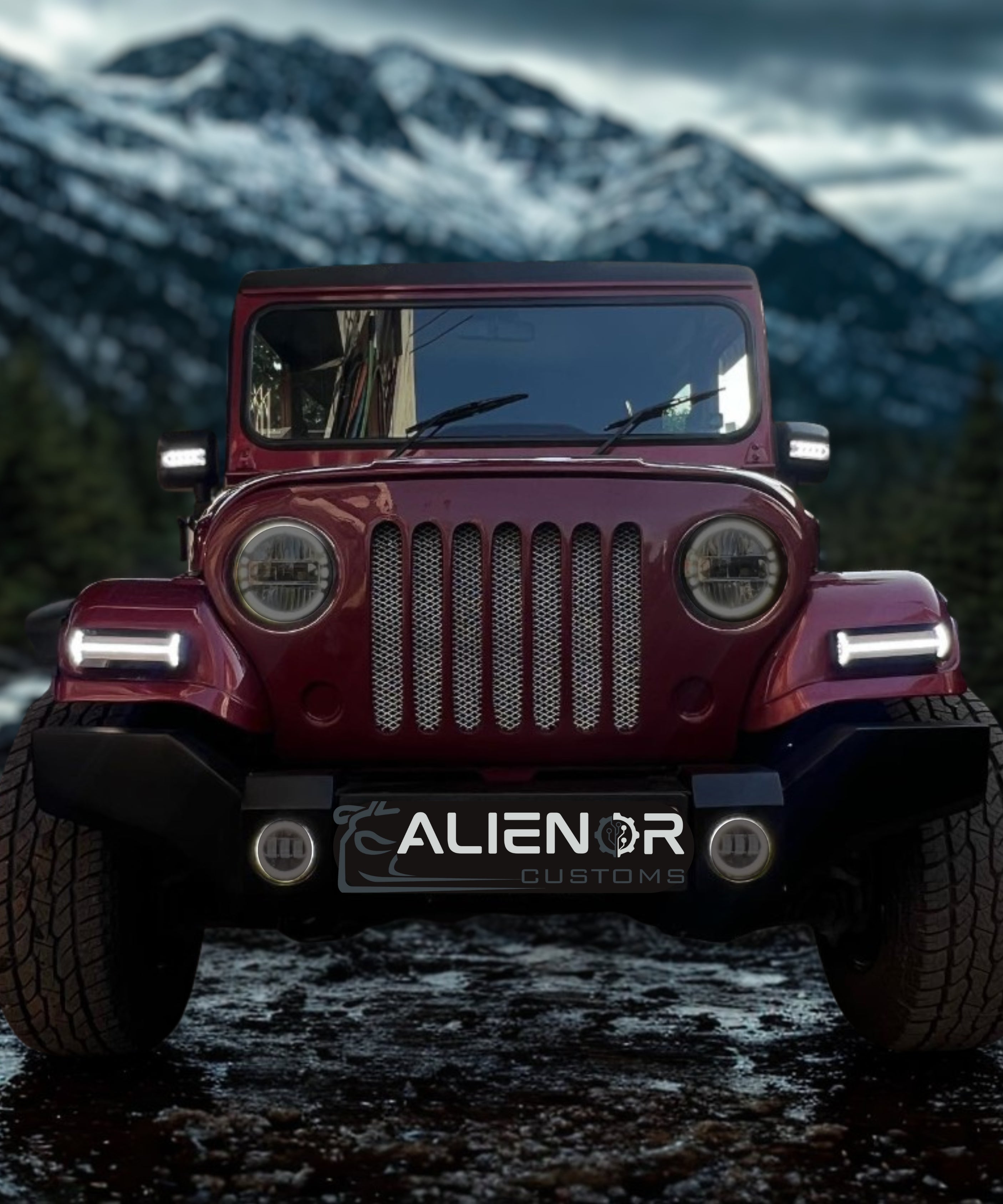 Thar CRDe led DRL parking light for Thar Di, Thar CRDe , marsal  plug and play