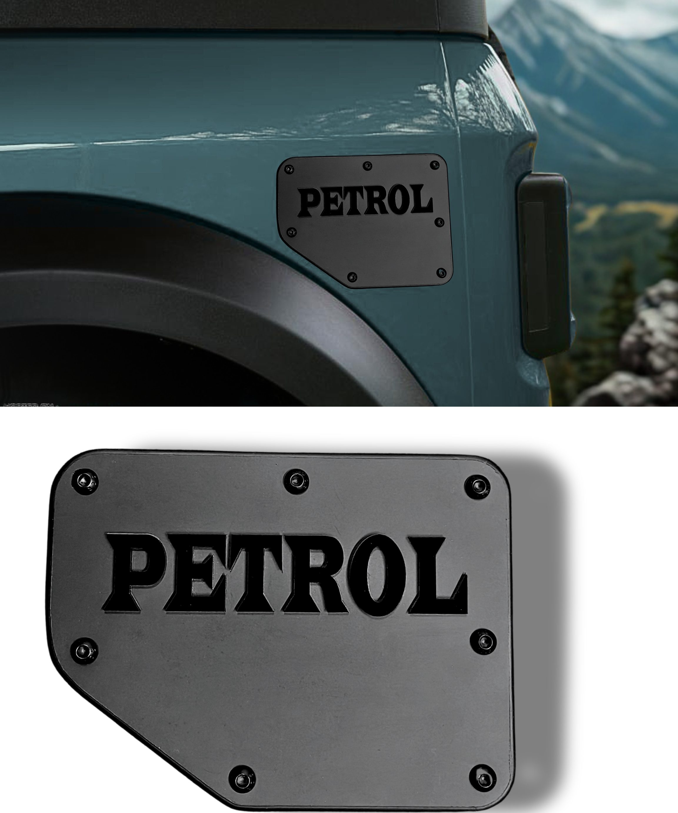 Alienor Mahindra Thar Fuel Lid Cover (Petrol / Diesel) | Matte Black Metal | Premium Off-Road Accessory