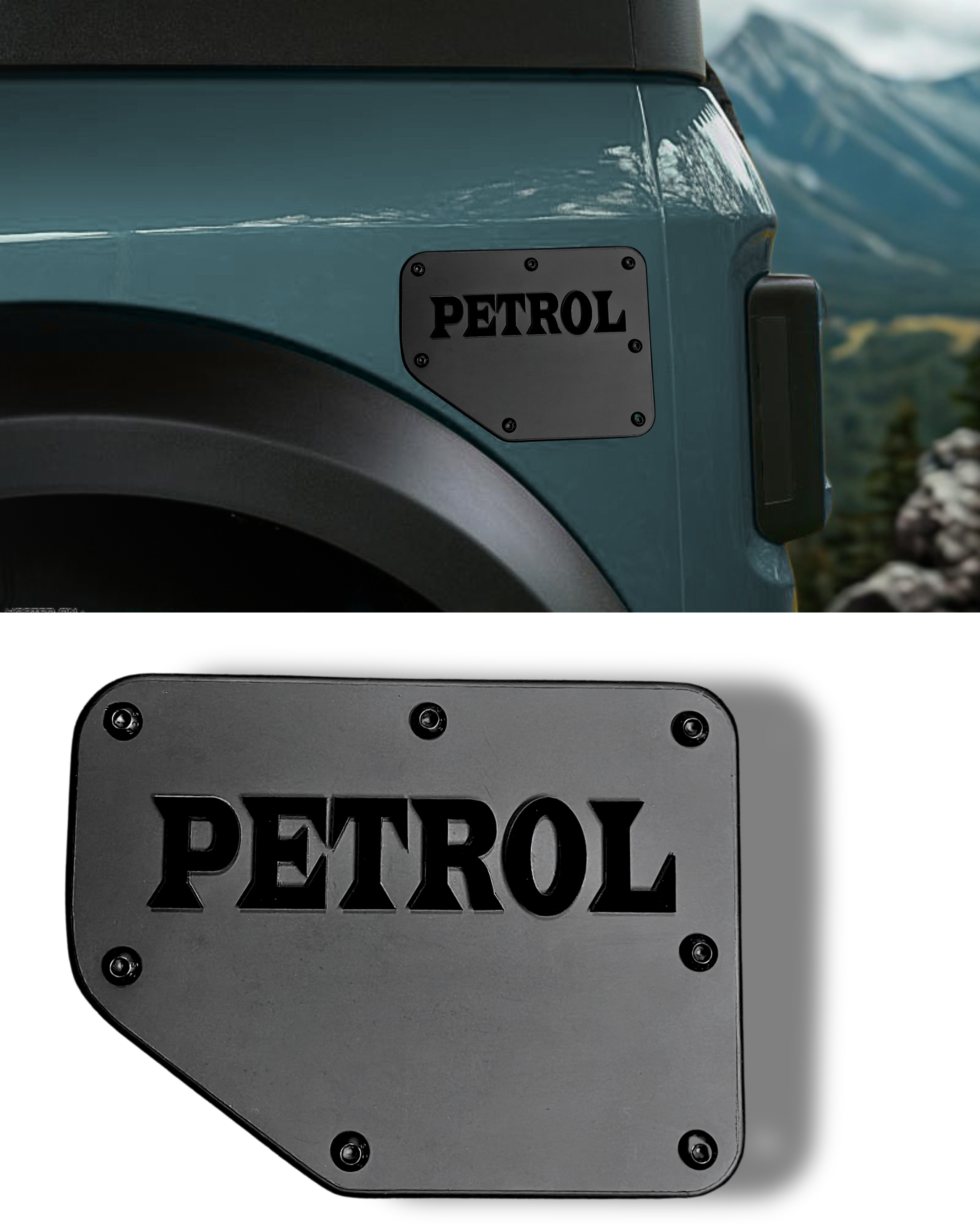 Alienor Mahindra Thar Fuel Lid Cover (Petrol / Diesel) | Matte Black Metal | Premium Off-Road Accessory