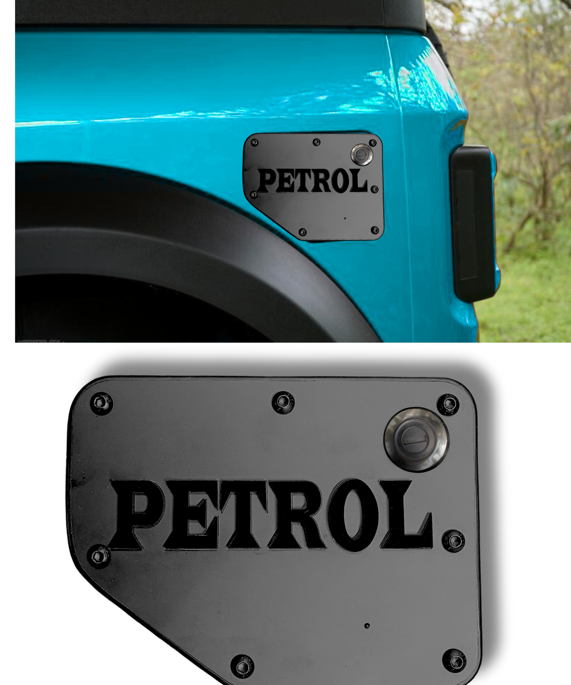 Alienor Mahindra Thar Fuel Lid Cover (Petrol / Diesel) | Matte Black Metal | Premium Off-Road Accessory